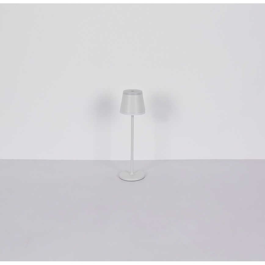 Globo - LED himmennettävä ladattava kosketuspöytävalaisin LED/4,6W/230V 1800 mAh USB IP54 valkoinen