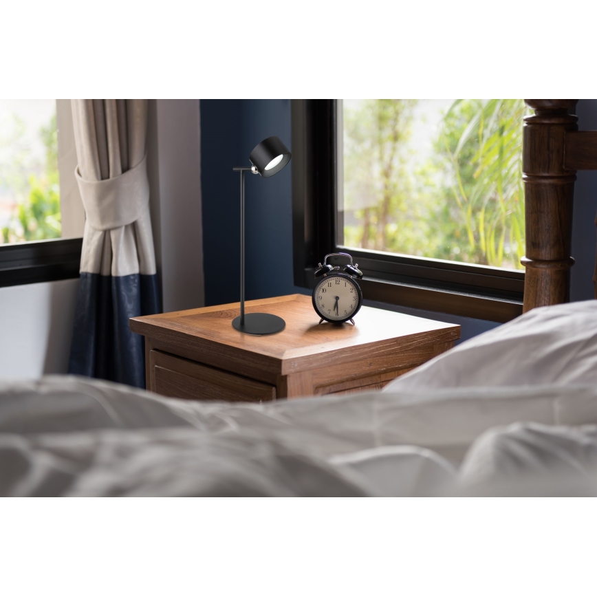 Globo - LED himmennettävä kosketuspöytävalaisin 4-in-1 LED/4W/5V 3000/4000/5000K 1200 mAh musta