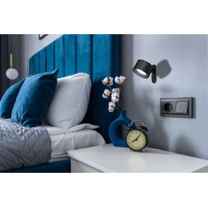 Globo - LED himmennettävä kosketuspöytävalaisin 4-in-1 LED/4W/5V 3000/4000/5000K 1200 mAh musta