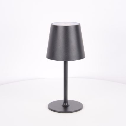 Globo - LED Himmennettävä kosketus ulko lamppu LED/3W/3,7V IP44 1800mAh + USB musta