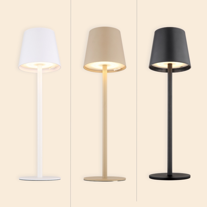 Globo - LED Himmennettävä kosketus ulko lamppu LED/3W/3,7V IP44 1800mAh + USB musta