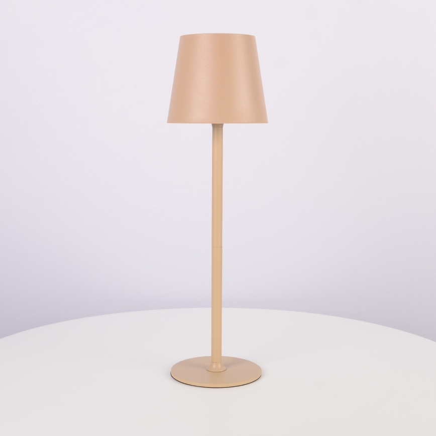 Globo - LED Himmennettävä kosketus ulko lamppu LED/3W/3,7V IP44 1800 mAh USB beige