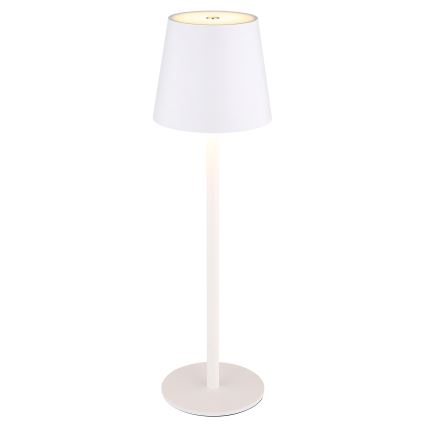 Globo - LED Himmennettävä kosketus ulko lamppu LED/3W/3,7V IP44 1800 mAh USB valkoinen