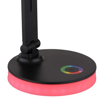 Globo - LED RGBW himmennettävä kosketuspöytävalaisin LED/5W/230V + LED/2W 2700K/4000K/6500K musta