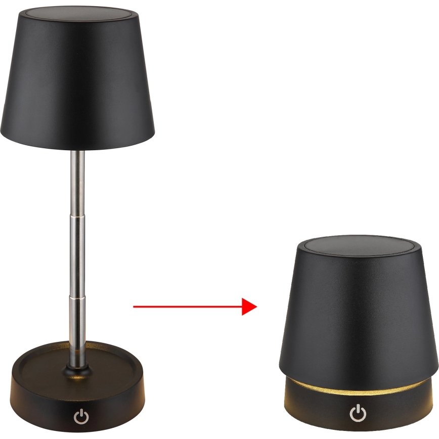 Globo - himmennettävä kosketusohjattu ladattava LED-pöytälamppu LED/1,2W/5V 1200 mAh