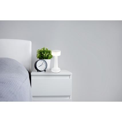 Globo - LED himmennettävä kosketuspöytävalaisin LED/1W/3,7V 2700K/4000K/6500K 800 mAh USB valkoinen