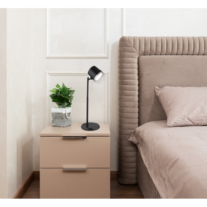 Globo - LED himmennettävä kosketuspöytälamppu 4-in-1 LED/6W/3,7V 3000K/4000K/6500K 1500 mAh USB musta