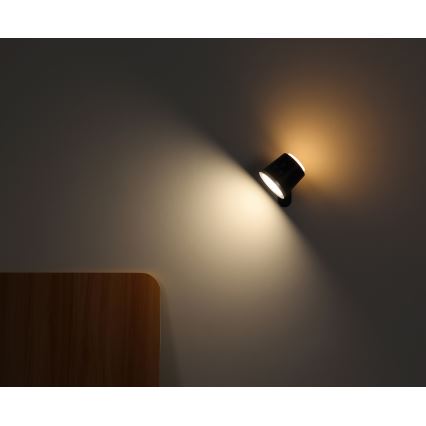 Globo - LED himmennettävä kosketuspöytälamppu 4-in-1 LED/6W/3,7V 3000K/4000K/6500K 1500 mAh USB musta