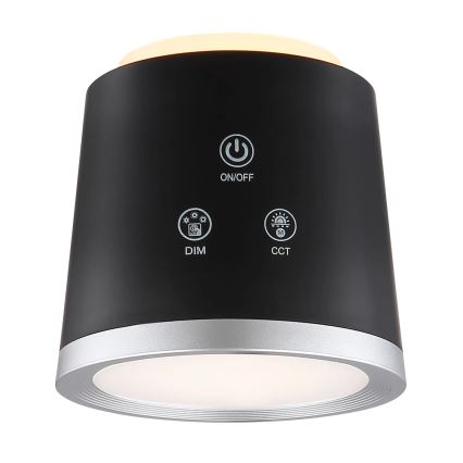 Globo - LED himmennettävä kosketuspöytälamppu 4-in-1 LED/6W/3,7V 3000K/4000K/6500K 1500 mAh USB musta