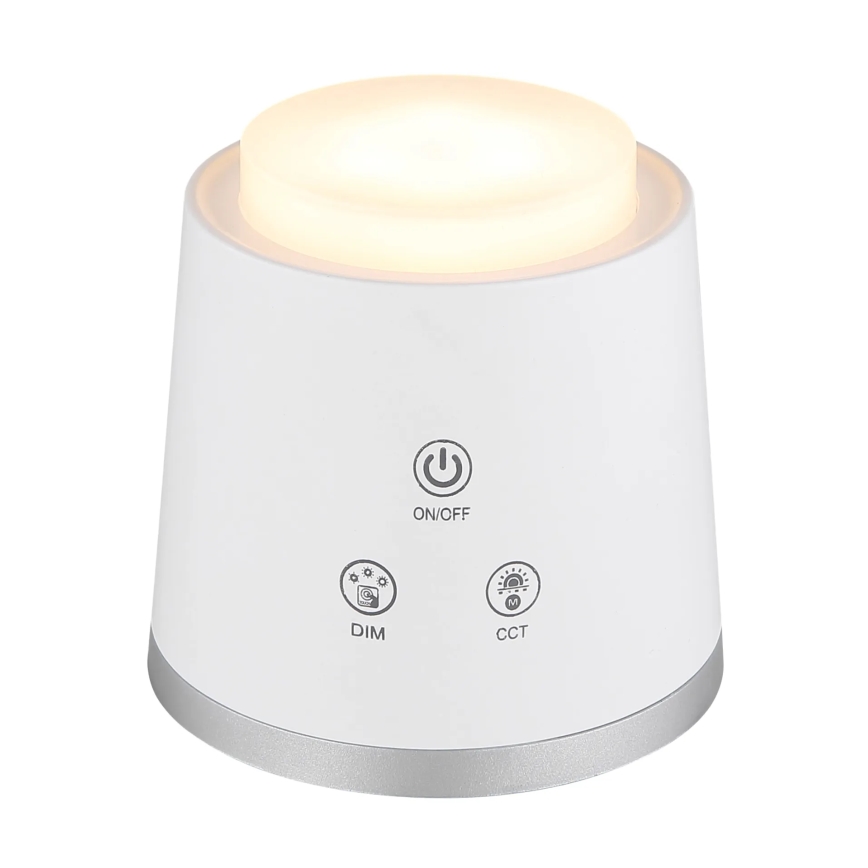Globo - LED himmennettävä kosketuspöytävalaisin 4-in-1 LED/6W/3,7V 3000K/4000K/6500K 1500 mAh USB valkoinen