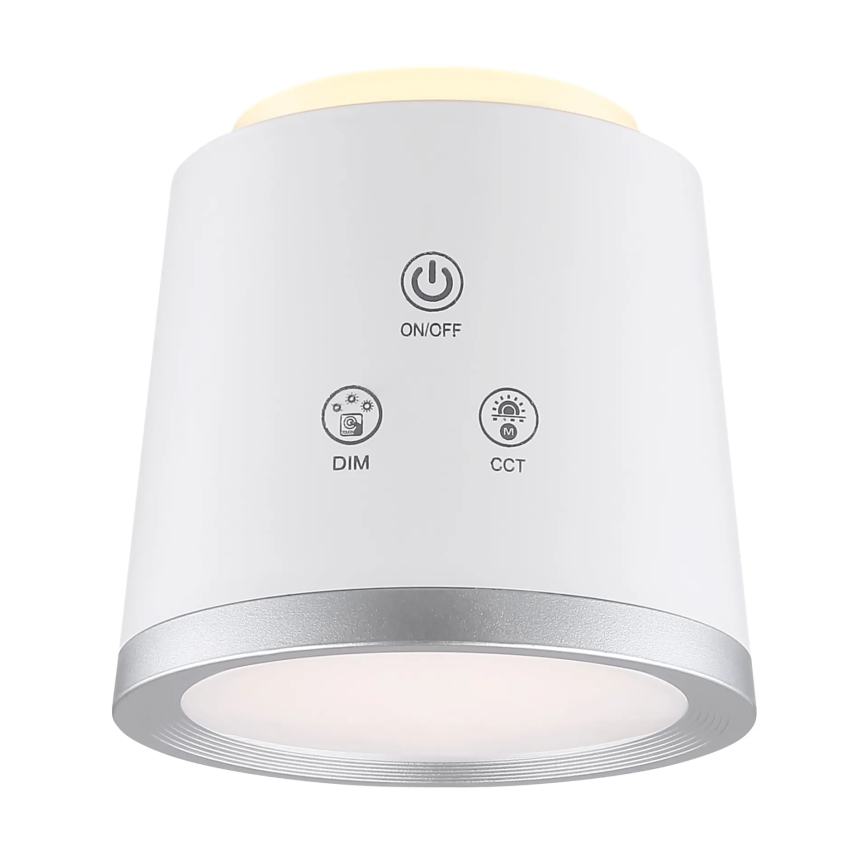 Globo - LED himmennettävä kosketuspöytävalaisin 4-in-1 LED/6W/3,7V 3000K/4000K/6500K 1500 mAh USB valkoinen