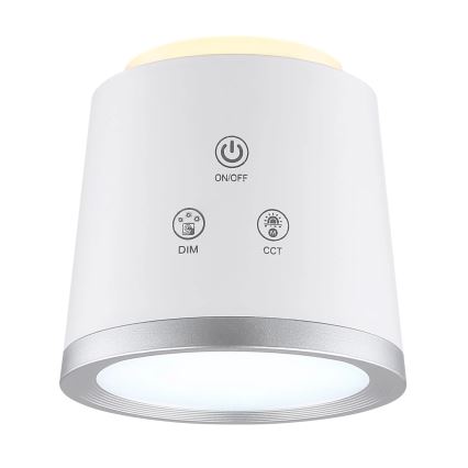 Globo - LED himmennettävä kosketuspöytävalaisin 4-in-1 LED/6W/3,7V 3000K/4000K/6500K 1500 mAh USB valkoinen