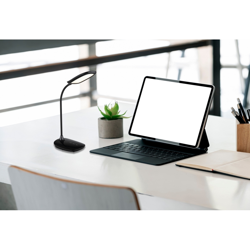 Globo - Himmennettävä LED-kosketuspöytävalaisin LED/9W/230V 3000K/4000K/6500K CRI 90 musta