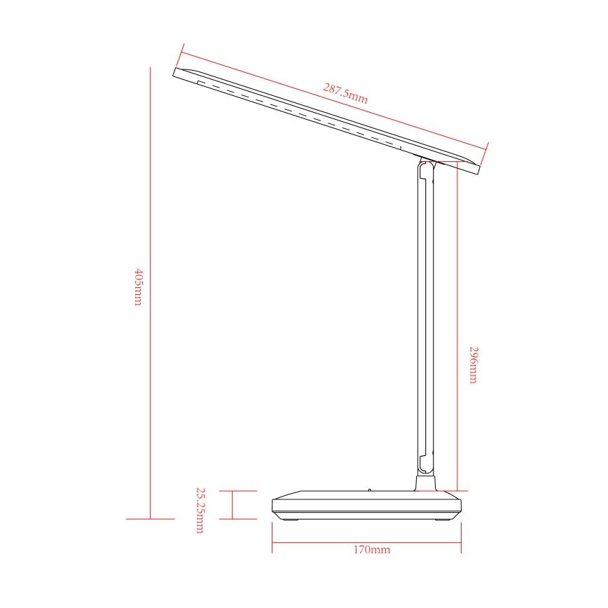 Globo - LED himmennettävä kosketuksella ladattava pöytävalaisin LED/3W/5V 2800/4000/6500K 1800 mAh valkoinen