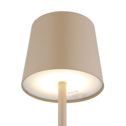 Globo - LED himmennettävä ulkokäyttöön tarkoitettu kosketuspöytävalaisin LED/2W/5V 3000/4000/6000K 2200 mAh IP44 kerma