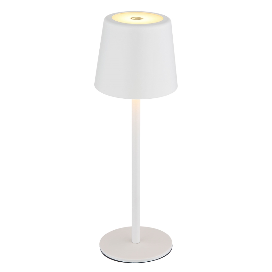 Globo - LED-säädettävä ulkokäyttöön tarkoitettu kosketuspöytävalaisin LED/2W/5V 3000/4000/6000K 2200 mAh IP44 valkoinen