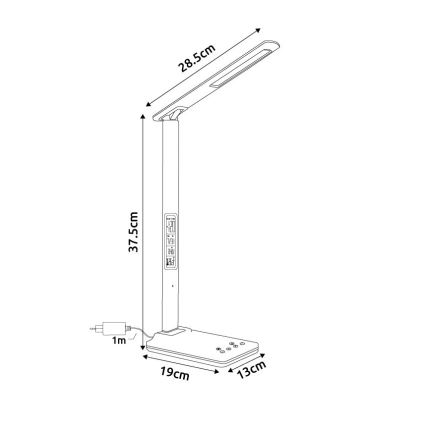 Globo - LED-himmennettävä kosketusohjattu pöytälamppu LED/5W/230V 3000/4500/7000K