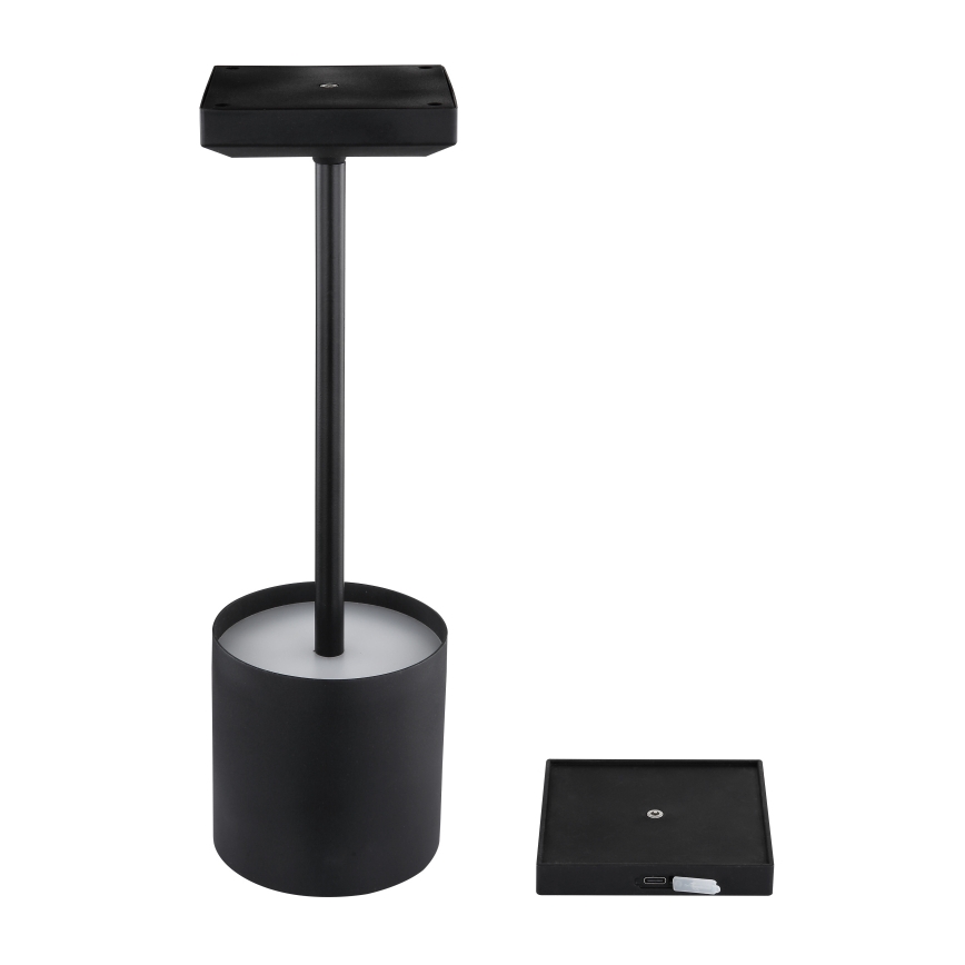 Globo - himmennettävä kosketusohjattu ladattava pöytälamppu LED/1,5W/5V 2200 mAh musta