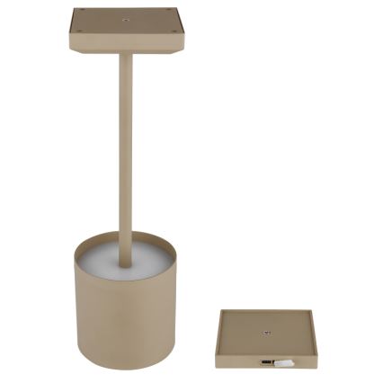 Globo - himmennettävä kosketusohjattu ladattava pöytävalaisin LED/1,5W/5V 2200 mAh beige