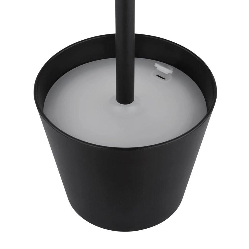 Globo - kosketushimmennettävä, ladattava LED-pöytälamppu ulkokäyttöön 3-in-1 LED/3W/5V 3000/4000/5000K IP54 1800 mAh musta