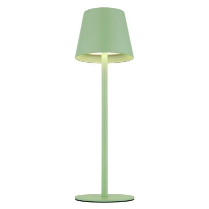 Globo - himmennettävä kosketusohjattu ladattava ulkokäyttöön sopiva pöytävalaisin 3-in-1 LED/3W/5V 3000/4000/5000K IP54 1800 mAh vihreä