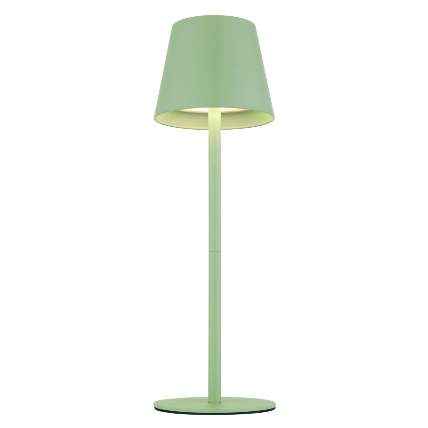 Globo - himmennettävä kosketusohjattu ladattava ulkokäyttöön sopiva pöytävalaisin 3-in-1 LED/3W/5V 3000/4000/5000K IP54 1800 mAh vihreä