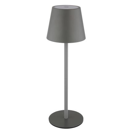 Globo - LED himmennettävä kosketusohjattu ladattava ulkopöytälamppu 3-in-1 LED/3W/5V 3000/4000/5000K IP54 1800 mAh harmaa