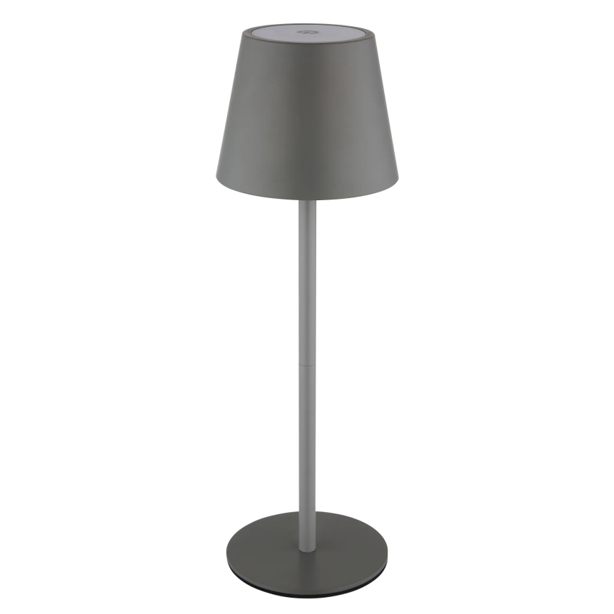 Globo - LED himmennettävä kosketusohjattu ladattava ulkopöytälamppu 3-in-1 LED/3W/5V 3000/4000/5000K IP54 1800 mAh harmaa