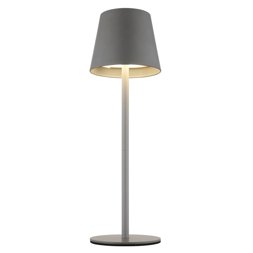 Globo - LED himmennettävä kosketusohjattu ladattava ulkopöytälamppu 3-in-1 LED/3W/5V 3000/4000/5000K IP54 1800 mAh harmaa