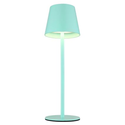 Globo - LED himmennettävä kosketusohjattu ladattava ulkokäyttöinen pöytävalaisin 3-in-1 LED/3W/5V 3000/4000/5000K IP54 1800 mAh mintunvihreä