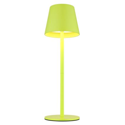 Globo - Himennettävä kosketusohjattu ladattava ulkokäyttöön tarkoitettu pöytävalaisin 3-in-1 LED/3W/5V 3000/4000/5000K IP54 1800 mAh vihreä