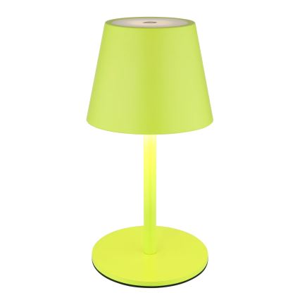 Globo - Himennettävä kosketusohjattu ladattava ulkokäyttöön tarkoitettu pöytävalaisin 3-in-1 LED/3W/5V 3000/4000/5000K IP54 1800 mAh vihreä