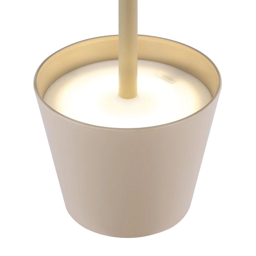 Globo - Himmennettävä kosketusohjattu ladattava ulkokäyttöön tarkoitettu pöytälamppu LED/3W/5V 3000/4000/5000K IP54 1800 mAh