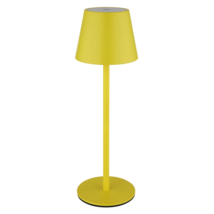 Globo - LED-himmennettävä kosketusohjattu ladattava ulkokäyttöinen pöytävalaisin 3-in-1 LED/3W/5V 3000/4000/5000K IP54 1800 mAh keltainen