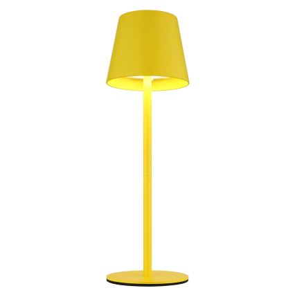 Globo - LED-himmennettävä kosketusohjattu ladattava ulkokäyttöinen pöytävalaisin 3-in-1 LED/3W/5V 3000/4000/5000K IP54 1800 mAh keltainen
