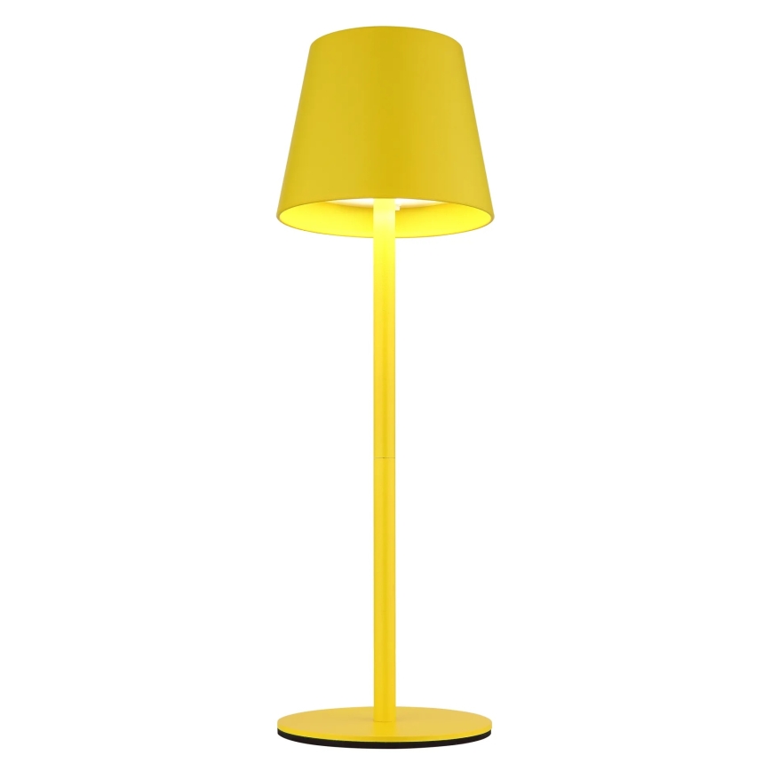 Globo - LED-himmennettävä kosketusohjattu ladattava ulkokäyttöinen pöytävalaisin 3-in-1 LED/3W/5V 3000/4000/5000K IP54 1800 mAh keltainen
