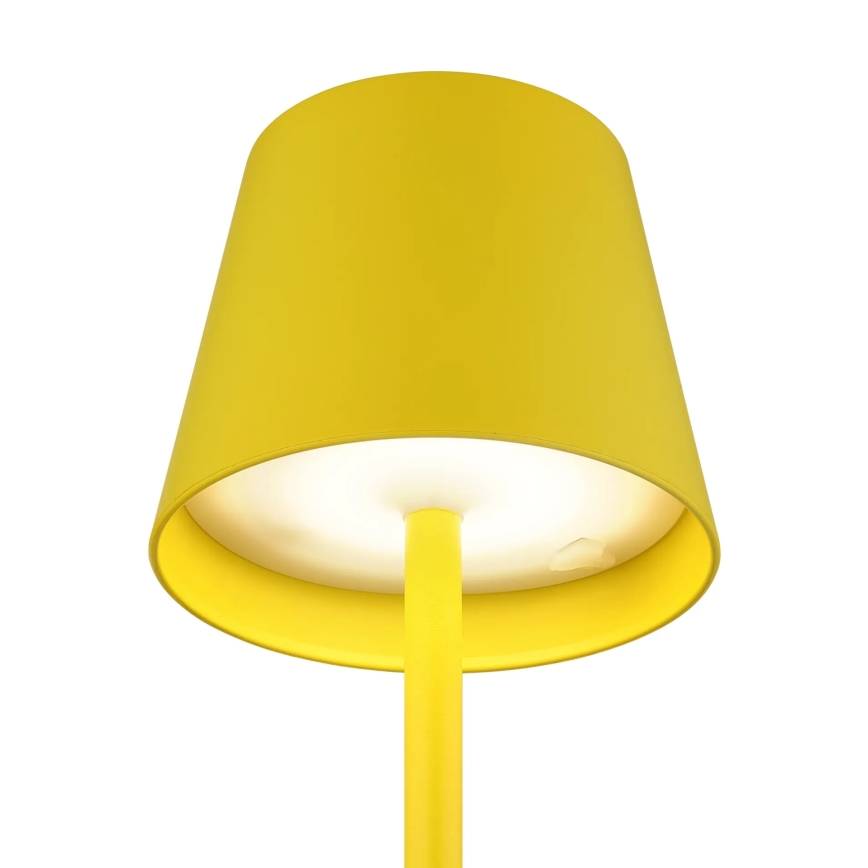 Globo - LED-himmennettävä kosketusohjattu ladattava ulkokäyttöinen pöytävalaisin 3-in-1 LED/3W/5V 3000/4000/5000K IP54 1800 mAh keltainen
