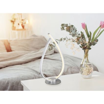 Globo - LED-pöytävalaisin LED/6W/230V hopea