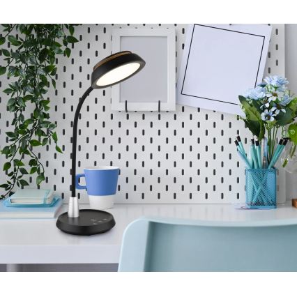 Globo - LED-himmennettävä kosketusohjattu pöytävalaisin LED/12W/230V 3000/4000/6500K musta