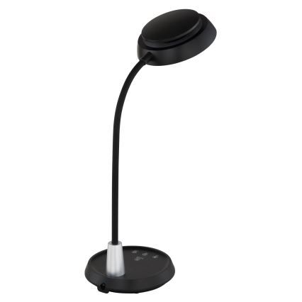 Globo - LED-himmennettävä kosketusohjattu pöytävalaisin LED/12W/230V 3000/4000/6500K musta