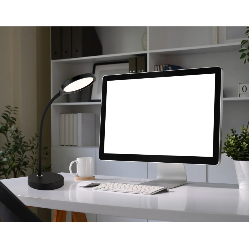 Globo - LED kosketuksella himmennettävä pöytävalaisin LED/8W/230V 2700K/4000K/6500K musta