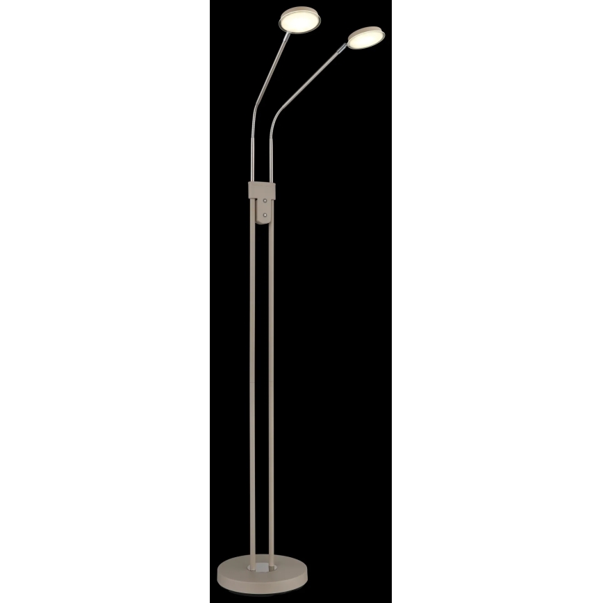 Globo - LED-himennettävä lattiavalaisin 2xLED/6,5W/230V 2700/3350/4000K beige