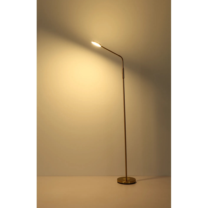 Globo - himmennettävä kosketuslattiavalaisin LED/6,5W/230V 2700/3350/4000K messinki