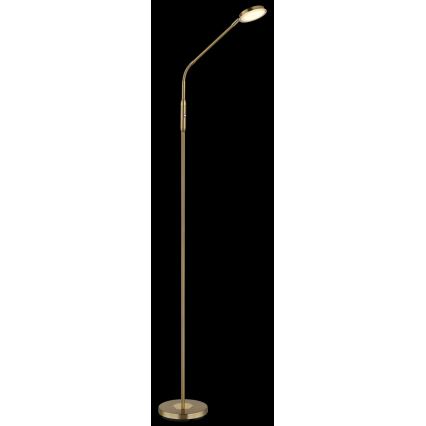 Globo - himmennettävä kosketuslattiavalaisin LED/6,5W/230V 2700/3350/4000K messinki