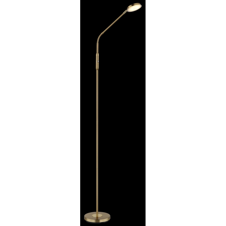 Globo - himmennettävä kosketuslattiavalaisin LED/6,5W/230V 2700/3350/4000K messinki