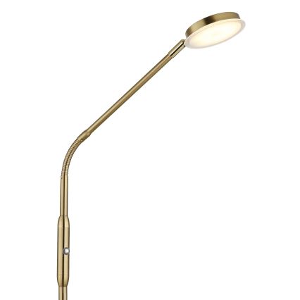Globo - himmennettävä kosketuslattiavalaisin LED/6,5W/230V 2700/3350/4000K messinki