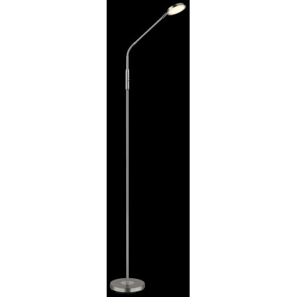 Globo - LED-himmennettävä, kosketusohjattu lattiavalaisin LED/6,5W/230V 2700/3350/4000K mattakromi
