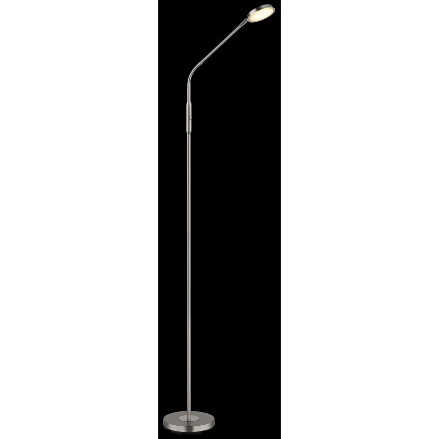 Globo - LED-himmennettävä, kosketusohjattu lattiavalaisin LED/6,5W/230V 2700/3350/4000K mattakromi