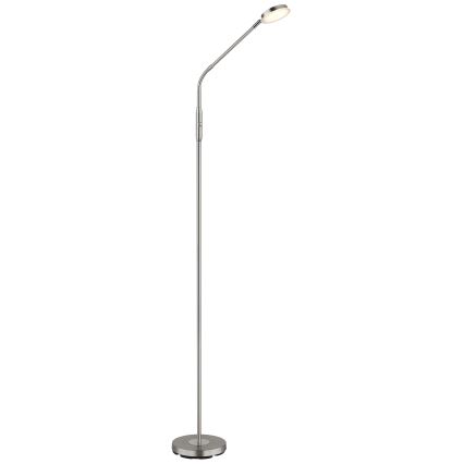 Globo - LED-himmennettävä, kosketusohjattu lattiavalaisin LED/6,5W/230V 2700/3350/4000K mattakromi