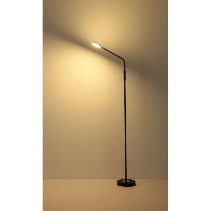 Globo - LED-himmennettävä kosketustoiminen lattiavalaisin LED/6,5W/230V 2700/3350/4000K musta